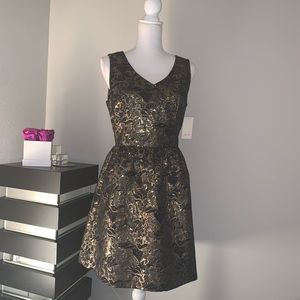 Frenchi Black & Gold Dress